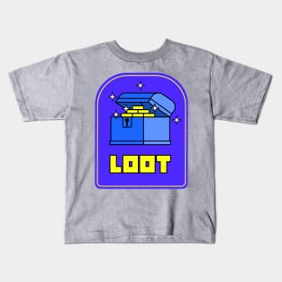 Loot treasure Video games Retro gaming Kids T-Shirt